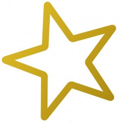 Sticker etoile jaune nuance