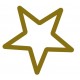Sticker etoile jaune fond vide