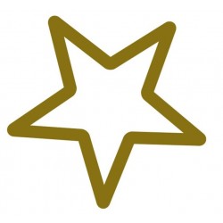 Sticker etoile jaune fond vide