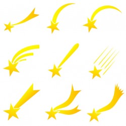 Sticker etoile filante