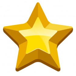 Sticker murale etoile relief