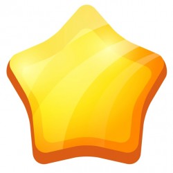 Sticker murale etoile relief