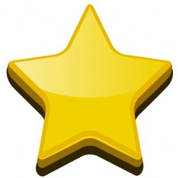 Autocollant murale etoile trilogie