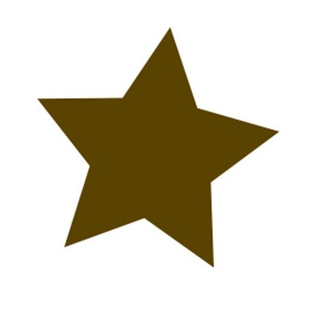 Autocollant etoile vintage