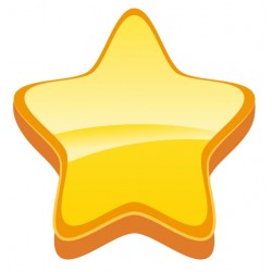 Autocollant etoile sommeil noir