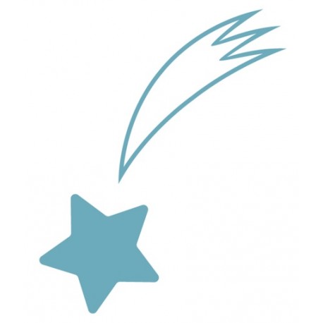 Sticker étoile noir chambre