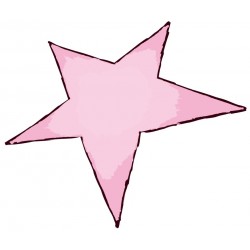 Sticker étoile pastel violet