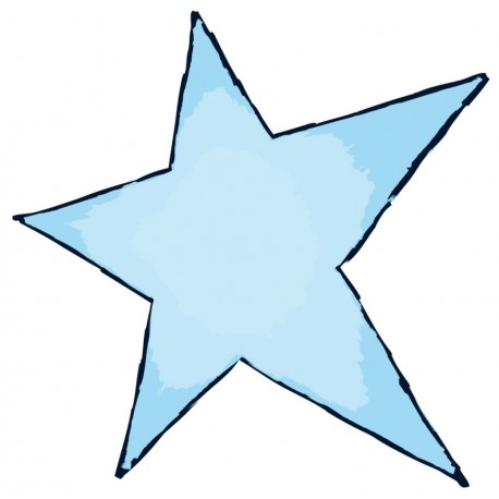 Sticker étoile pastel vert
