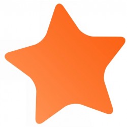 Sticker étoile pastel bleu