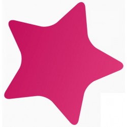 Sticker murale étoile rouge