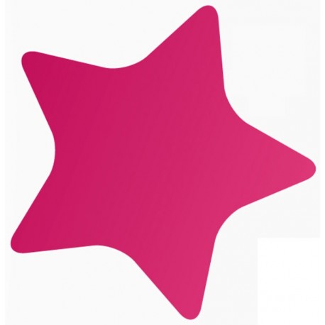 Sticker murale étoile rouge