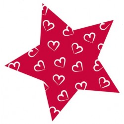 Sticker étoile bulle bleu