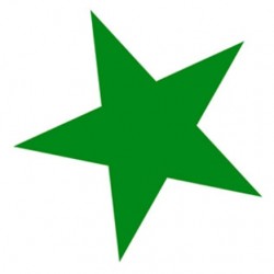 Sticker étoile avec etoiles fond rouge