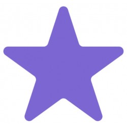 Sticker étoile bleu