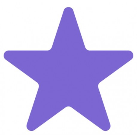 Sticker étoile bleu