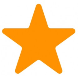 Sticker étoile rouge