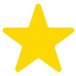 Stickers étoile orange