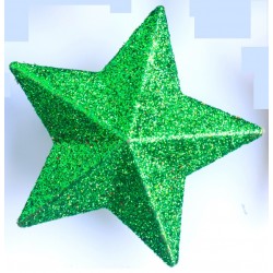 Stickers étoile pailette bleu