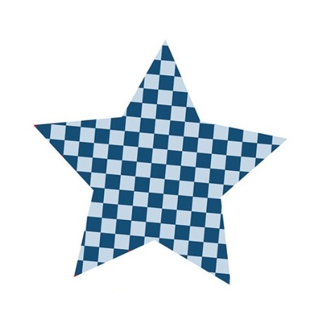 Stickers étoile pailette rouge