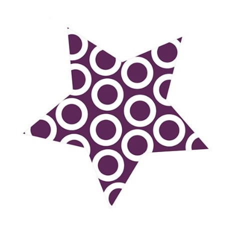 Stickers étoile damier