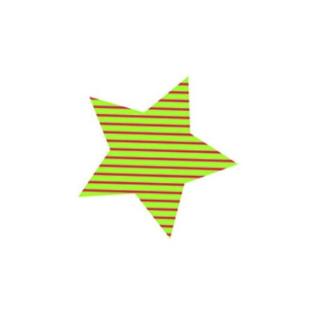 Stickers étoile rond violet