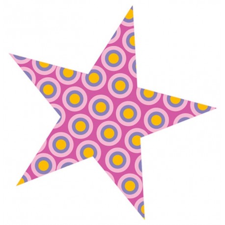 Stickers étoile violette