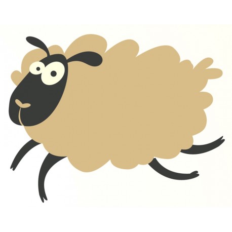 Sticker mouton saute