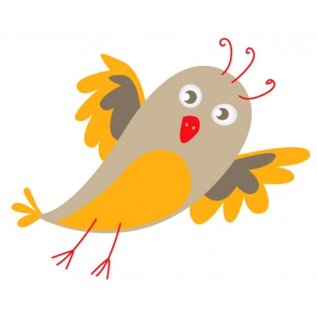 Sticker oiseau enfant