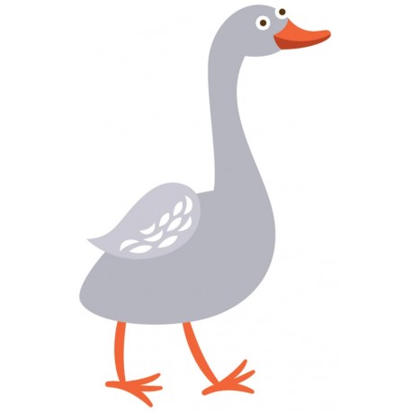 Sticker oie en marche