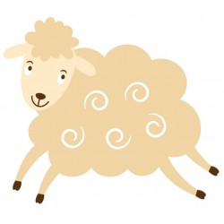 Sticker mouton mignon