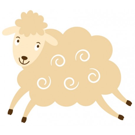 Sticker mouton mignon