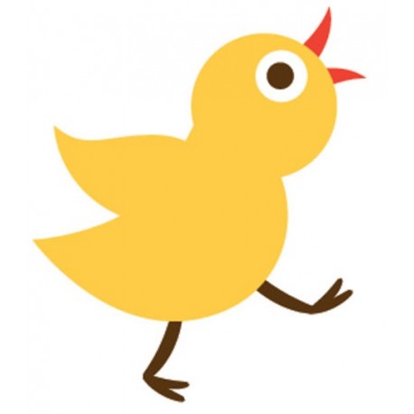 Sticker poussin gazouille