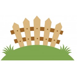 Sticker barriere en bois