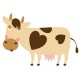 Sticker vache fatigue