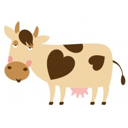 Sticker vache fatigue