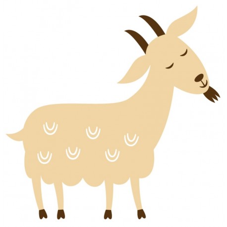 Sticker chevre fatigue