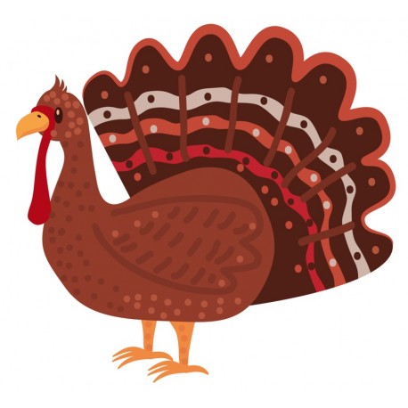 Sticker dindon glouton