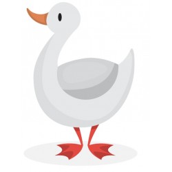 Sticker petite oie chambre bebe