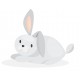 Sticker lapin petit