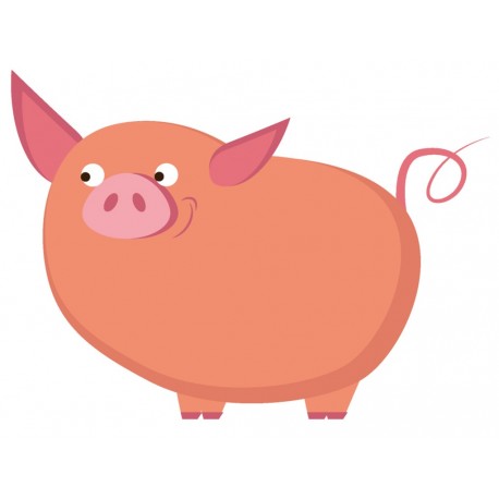 Sticker cochon ecoute