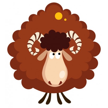 Sticker belier enfant