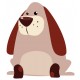 Sticker chien patapouf