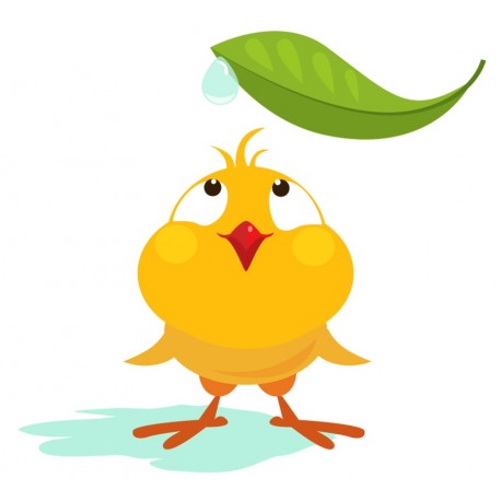 Sticker poussin gros