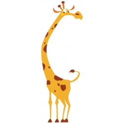 Sticker girafe fine