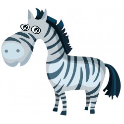 Sticker zebre enfant