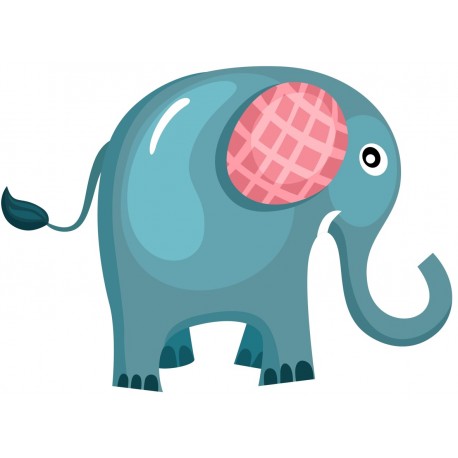 Sticker elephant graphique