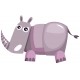 Sticker rhinoceros