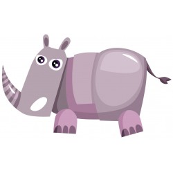 Sticker rhinoceros