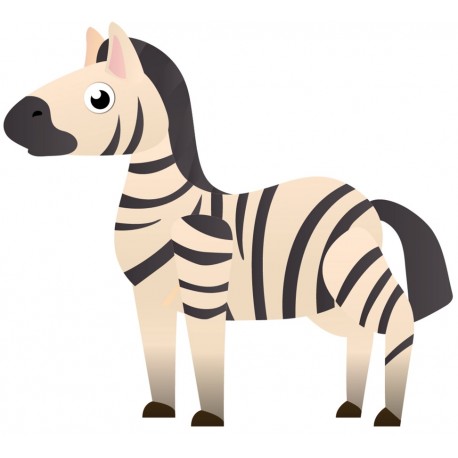 Sticker deco zebre