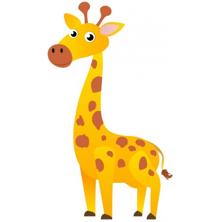 Sticker deco petite girafe